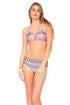Luli Fama Lil Gem Lace Up Sporty Bra